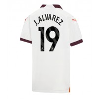 Pánský Fotbalový dres Manchester City Julian Alvarez #19 2023-24 Venkovní Krátký Rukáv
